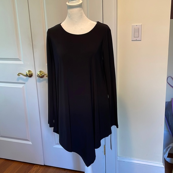 Last Tango Black slinky l/s tunic with pointed front. Size M. NWT - Picture 5 of 5